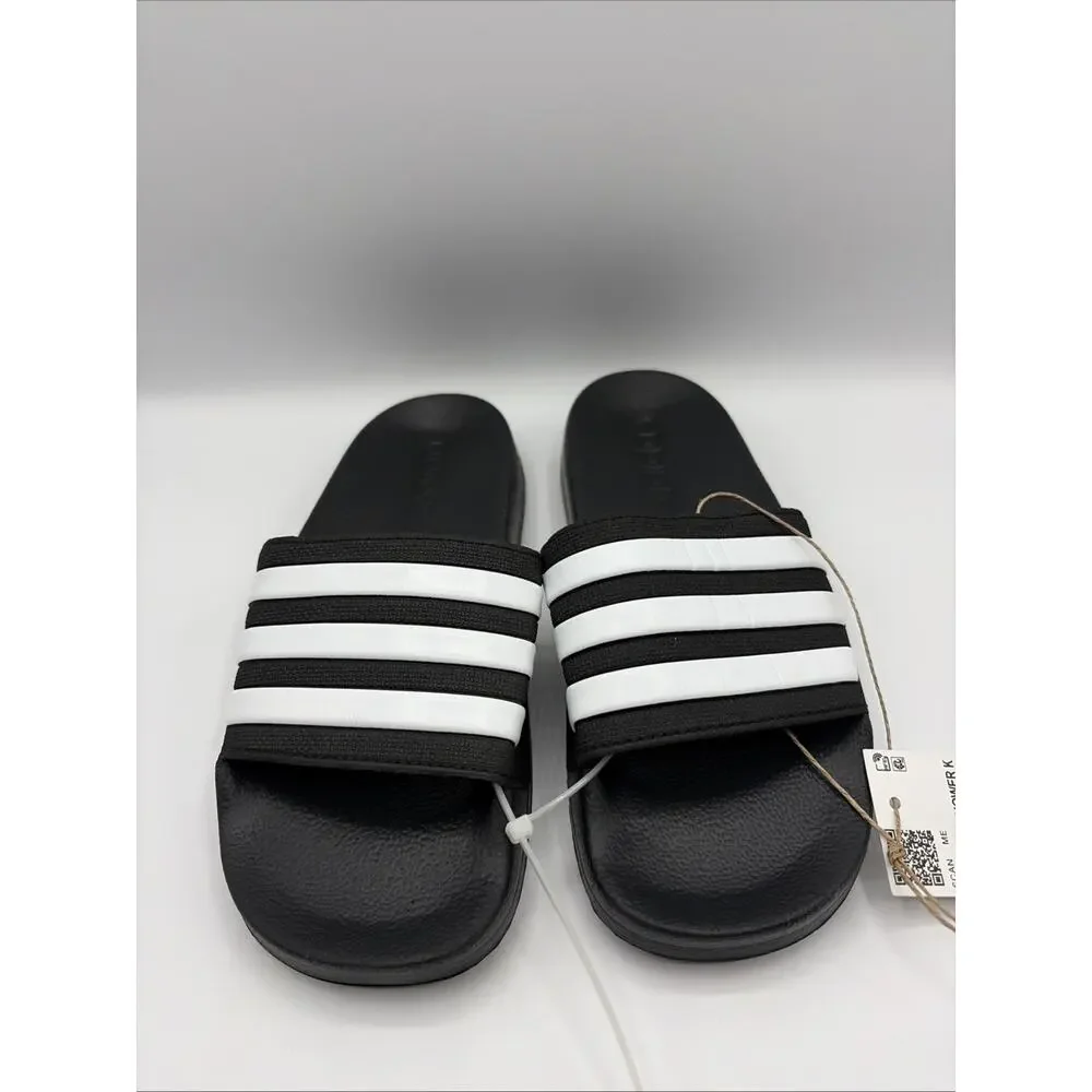 Adidas Adilette shower K slide sandal black white unisex kid's G27625 US Sz 3